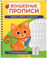 Волшебные прописи. Пишем цифры правильно. Комплект с ручкой Printed books Омега