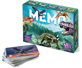 Настольная игра Мемо Мир динозавров Board Games Нескучные игры