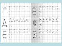 Тренажер. Для детского сада. Прописи с опорными точками Printed books Омега