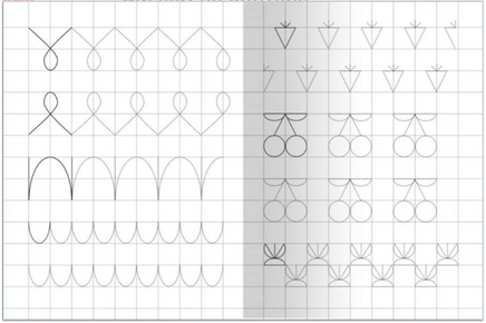Для детского сада. Тетрадь с прописями. Рисуем по контуру Printed books Омега
