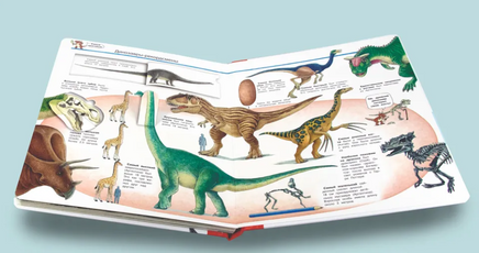 Что? Почему? Зачем? Мир динозавров(с волшебными окошками) Printed books Омега