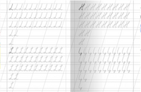 Для детского сада. Тетрадь с прописями. Пишем с наклоном Printed books Омега