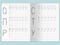 Тренажер. Для детского сада. Прописи с опорными точками Printed books Омега