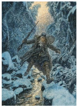 Охотники на волков. Художник Антон Ломаев Printed books Лорета