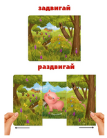 Книжки - задвижки. Кто там спрятался? Printed books Робинс