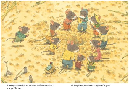 14 лесных мышей. Тыква. Кадзуо Ивамура. Мини формат Printed books Самокат