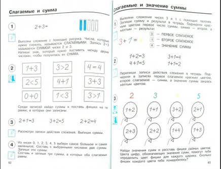 Математика 1кл. Учебное пособие в 2ч.Ч.1. Чекин Printed books Учторг