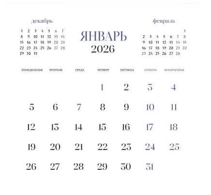 Душа России. Календарь с цитатами русских классиков 2026 год Printed books СЗКЭО