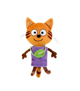 Игрушка мягкая ТРИ КОТА бублик малыш, 11см, муз. чип, в пакете Printed books Умка