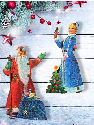 Комплект игрушек на ёлку Дед мороз и Снегурочка. Зарубин В. И. - Bookvoed US